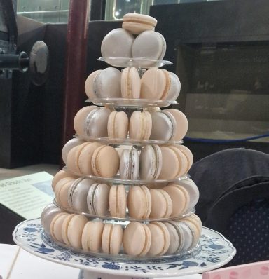 6 Tier Tower in Cream and Silver