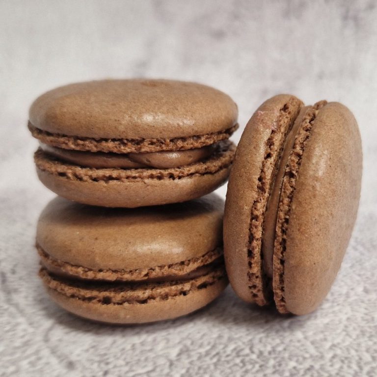 Brown Cocoa French Macarons