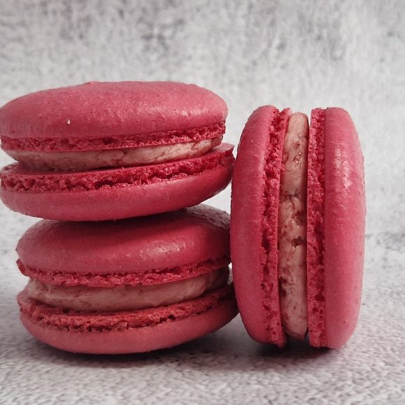 Pink Magenta Fuschia Raspberry Macarons